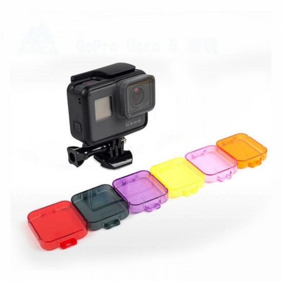 Diving Under Water Lens Filter Cover for Gopro Hero 5 Sport Actioncamera Accessories