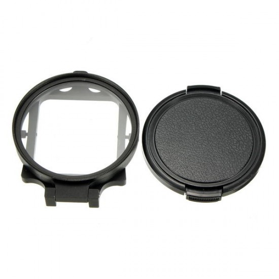 58mm UV Filter Adapter Ring Cap for Gopro Hero 5 Black Waterproof Housing Case