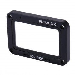PU318 Aluminum Alloy Frame Plus Tempered Glass Lens Protector for Sony RX0 with Screws