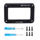 PU318 Aluminum Alloy Frame Plus Tempered Glass Lens Protector for Sony RX0 with Screws