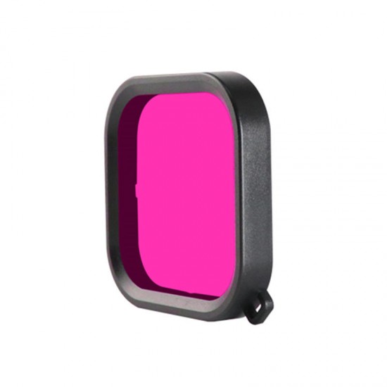 Purple/Red/Pink Diving Lens Filter for GoPro Hero 8 Black with Waterproof Protective Case Purple/Red/Pink Diving Lens Filter for GoPro Hero 8 Black with Waterproof Protective Case