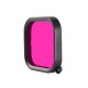Purple/Red/Pink Diving Lens Filter for GoPro Hero 8 Black with Waterproof Protective Case Purple/Red/Pink Diving Lens Filter for GoPro Hero 8 Black with Waterproof Protective Case
