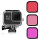 Purple/Red/Pink Diving Lens Filter for GoPro Hero 8 Black with Waterproof Protective Case Purple/Red/Pink Diving Lens Filter for GoPro Hero 8 Black with Waterproof Protective Case