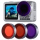 OA-9 Purple Red Magenta Dive Lens Filter Kit for DJI Osmo Action Sports Camera