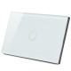 1 Way 1 Gang Crystal Glass Remote Panel Touch LED Light Switch 110V-240V