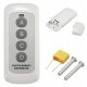 1 Way 3 Gang Crystal Glass Panel Touch Light Wall Switch Remote Controller