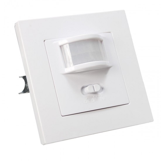 140 Degree Infrared PIR Motion Sensor Recessed Wall Lamp Bulb LED Strip Light Switch AC220-240V