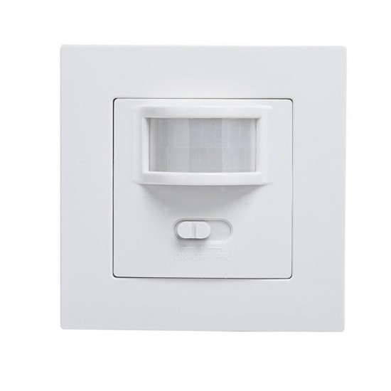 140 Degree Infrared PIR Motion Sensor Recessed Wall Lamp Bulb LED Strip Light Switch AC220-240V