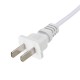 1.8M US Plug White Wire Extension Line Cable On Off Switch Power Cord For LED Light Lamp
