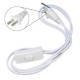 1.8M US Plug White Wire Extension Line Cable On Off Switch Power Cord For LED Light Lamp