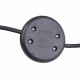 1M Circular Lighting Button Switch with 3 Core Inline Flex Cord for Table Desk Lamp