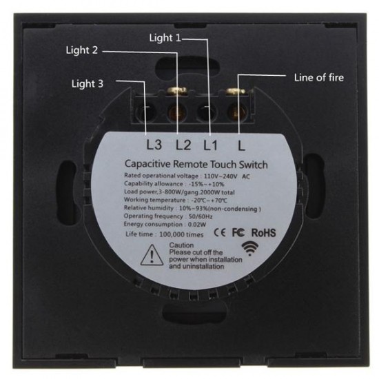 2 Gang 1 Way Touch Wall Light Switch Glass with Remote Control 2 Gang 1 Way Touch Wall Light Switch Glass with Remote Control