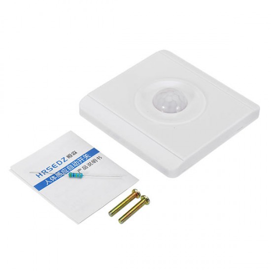 60W PIR Body Motion Infrared Sensor Switch Auto On Off for Lighting AC180-250V