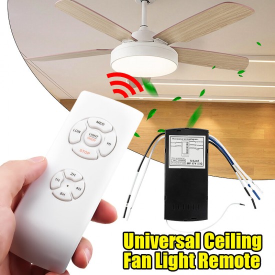 AC110-240V 55W Wireless Timing Light Switch for Universal Ceiling Fan Lamp with Remote Control