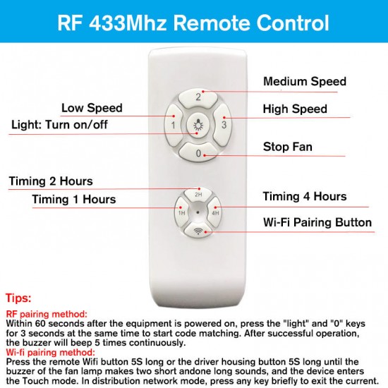 AC110V-240V WIFI RF APP Timing Wireless Remote Control Smart Light Switch Kit for Universal Ceiling Fan Lamp AC110V-240V WIFI RF APP Timing Wireless Remote Control Smart Light Switch Kit for Universal Ceiling Fan Lamp