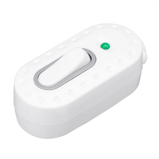 AC250V 10A White Color Line Button Light Switch for Bedside Table Lamp AC250V 10A White Color Line Button Light Switch for Bedside Table Lamp