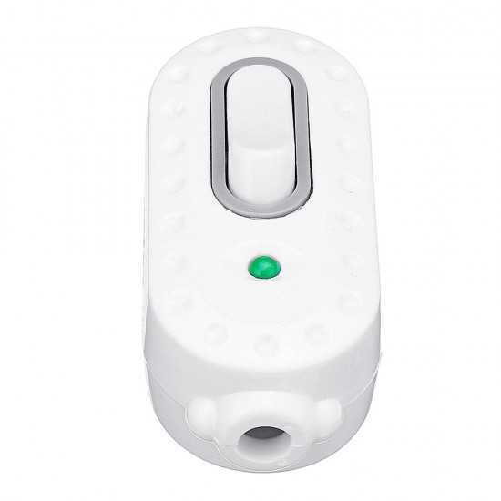 AC250V 10A White Color Line Button Light Switch for Bedside Table Lamp AC250V 10A White Color Line Button Light Switch for Bedside Table Lamp