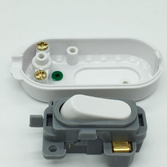 AC250V 10A White Color Line Button Light Switch for Bedside Table Lamp AC250V 10A White Color Line Button Light Switch for Bedside Table Lamp