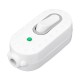 AC250V 10A White Color Line Button Light Switch for Bedside Table Lamp