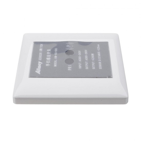 AC85-265V 200W Hand Wave ON OFF Sensor Light Switch for Kitchen Bathroom Indoor Use