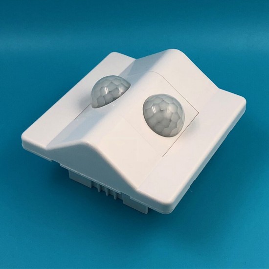 DC12V DC24V Dual Probe Detection 180° PIR Motion Sensor Light Switch With Delay Function for Stairs Corridor