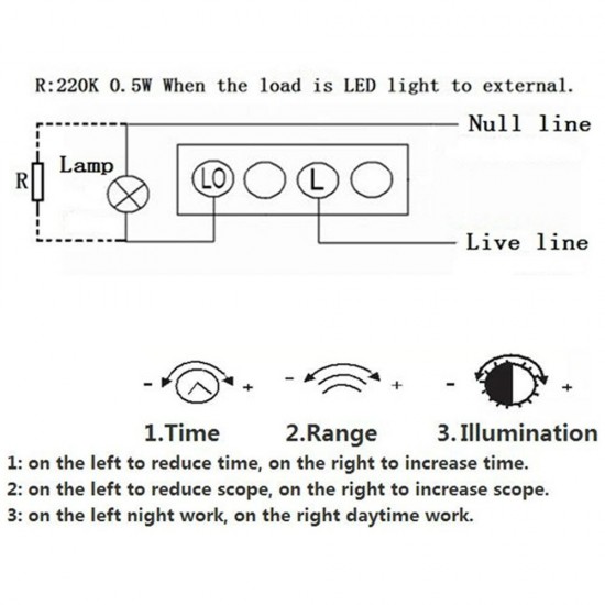 DC12V DC24V Dual Probe Detection 180° PIR Motion Sensor Light Switch With Delay Function for Stairs Corridor