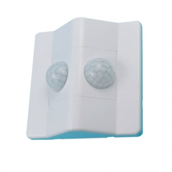 DC12V DC24V Dual Probe Detection 180° PIR Motion Sensor Light Switch With Delay Function for Stairs Corridor