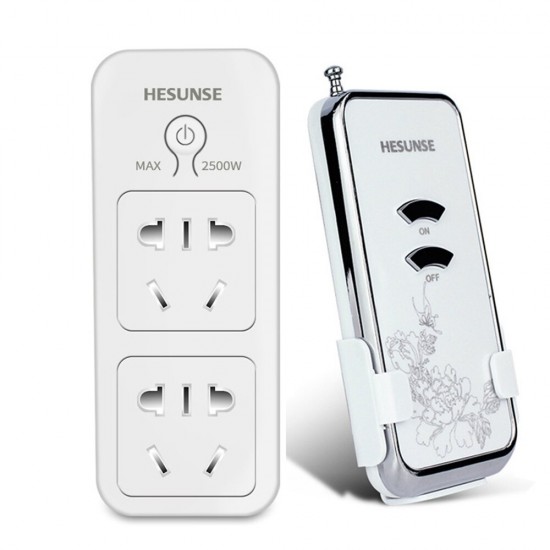 220V Single Channel Remote Control Light Switch Household Water Pump Smart Power Supply Wireless Socket