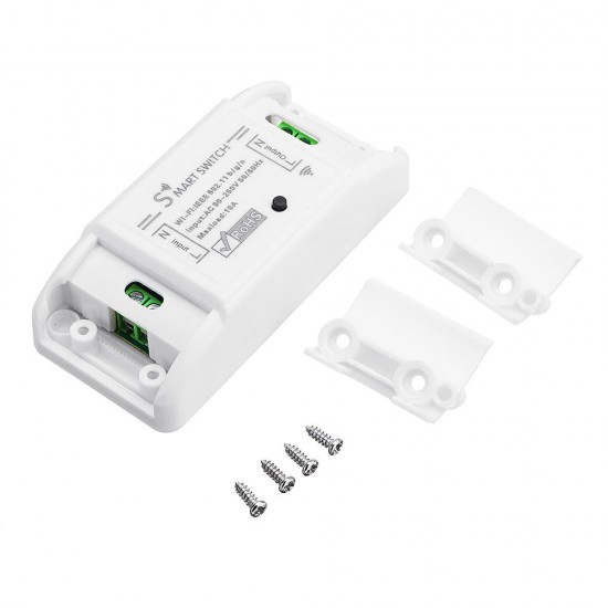 AC90-250V WiFi APP Relay Module DIY Smart Home Automation Light Switch Work With Amazon Alexa Google AC90-250V WiFi APP Relay Module DIY Smart Home Automation Light Switch Work With Amazon Alexa Google