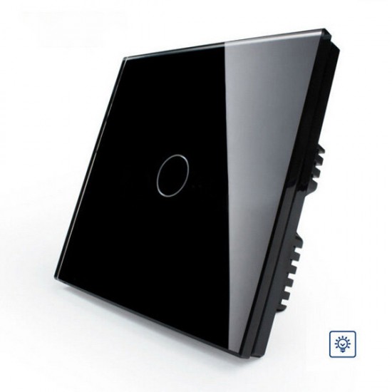 Black Crystal Glass Touch Dimmer Switch VL-C301D-62 AC110-250V Black Crystal Glass Touch Dimmer Switch VL-C301D-62 AC110-250V