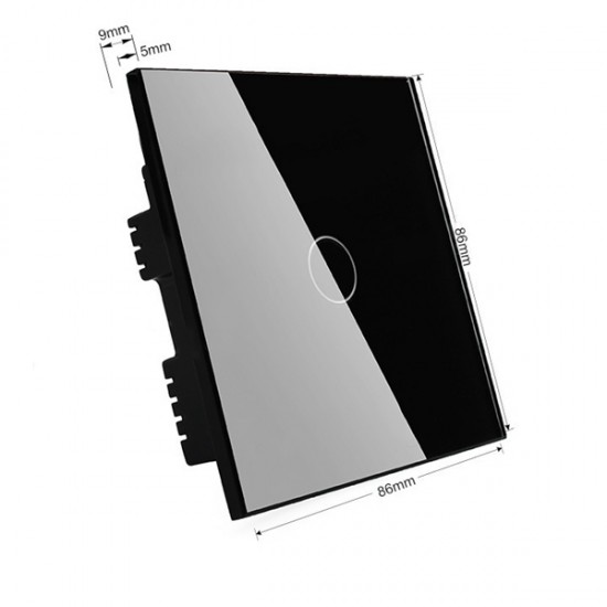 Black Crystal Glass Touch Dimmer Switch VL-C301D-62 AC110-250V Black Crystal Glass Touch Dimmer Switch VL-C301D-62 AC110-250V