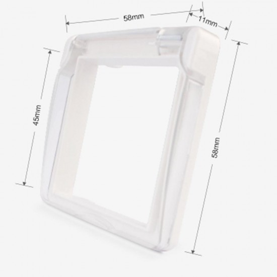 VL-C7-1WF EU Standard Socket Waterproof Cover Plastic Decorative for Light Switch VL-C7-1WF EU Standard Socket Waterproof Cover Plastic Decorative for Light Switch
