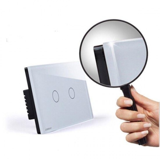 White Crystal Glass Dimmer&Remote Switch VL-C302DR-81 White Crystal Glass Dimmer&Remote Switch VL-C302DR-81