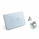 White Crystal Glass Touch Screen Switch VL-C302-81 AC110-250V White Crystal Glass Touch Screen Switch VL-C302-81 AC110-250V