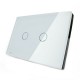 White Crystal Glass Touch Screen Switch VL-C302-81 AC110-250V White Crystal Glass Touch Screen Switch VL-C302-81 AC110-250V