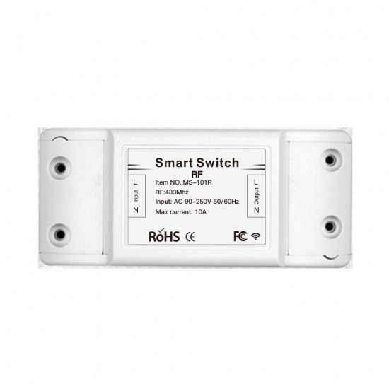 MS-101R DIY Breaker Timer Home Automation RF Light Switch AC90-250V MS-101R DIY Breaker Timer Home Automation RF Light Switch AC90-250V