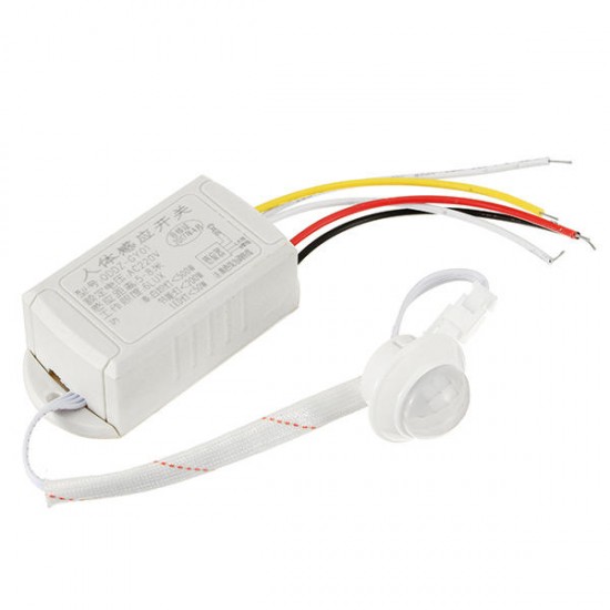 PIR Infrared Body Sensor Intelligent Light Motion Sensing Switch for LED Light AC220V