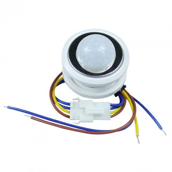 PIR Infrared Ray Motion Sensor Time Delay Adjustable Switch for Ceiling Lamp AC85-265V