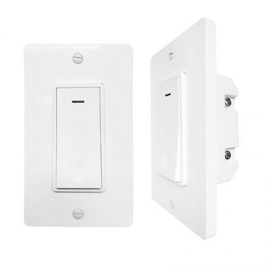 SW1 AC100-240V 10A Smart Switch Wall Light WIFI Remote For Alexa & Google IFTTT Control Smart Life