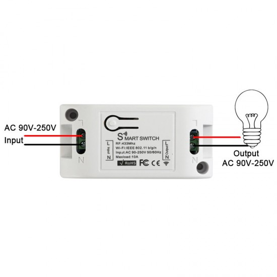 WiFi Smart Switch On-off Device Modified Parts Controller Supports Mobile Phone APP Timing 433RF Wireless Remote Control