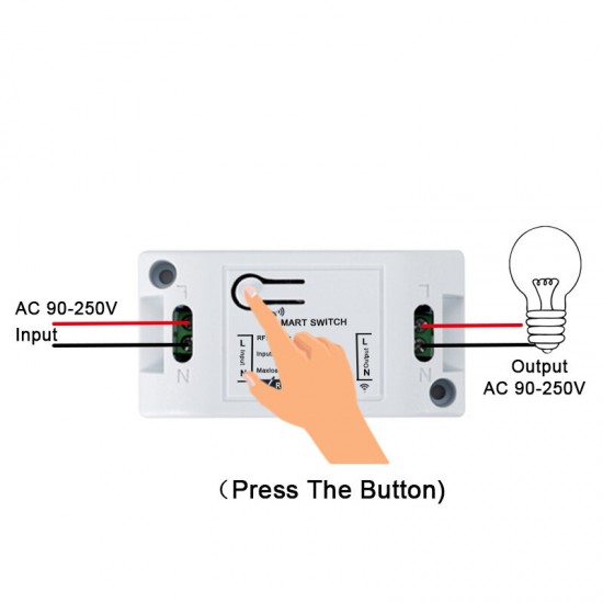 Wireless Remote Control Switch Relay Control Board 433.92MHz Lamp Light Smart Home