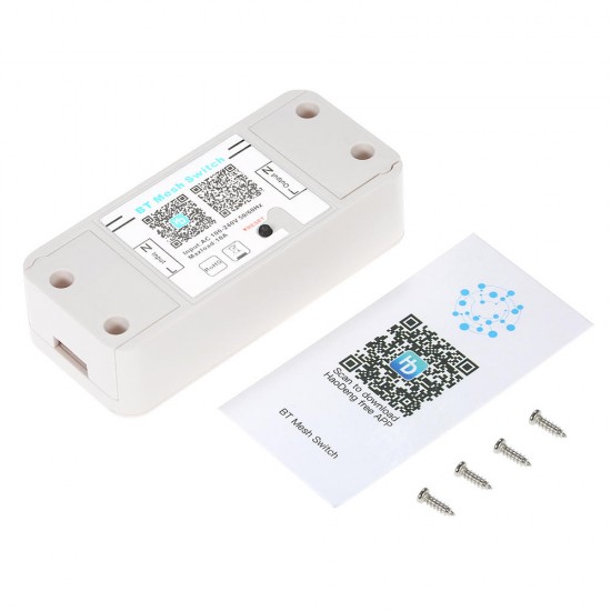 ZJ-MB-AD01 BT Mesh Electric Appliance Remote Control On/Off Single Channel Smart Light Switch Controller AC100-240V