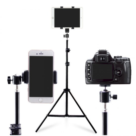 50cm 150cm Portable Extendable Aluminum Tripod Stand Video Ring Light Stand Photography Fill Light Holder