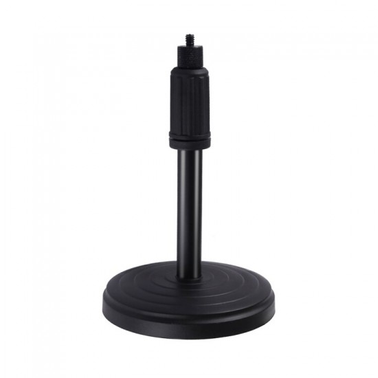 PU390 Round Base Desktop Mount for LED Ring Light 18cm-28cm Adjustable