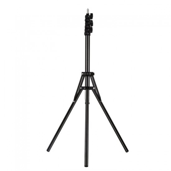 PU451B 180cm LED Ring Light Tripod Mount Holder Reverse Foldable 4 Sections Stand for Live Broadcast Vlogging Selfie PU451B 180cm LED Ring Light Tripod Mount Holder Reverse Foldable 4 Sections Stand for Live Broadcast Vlogging Selfie