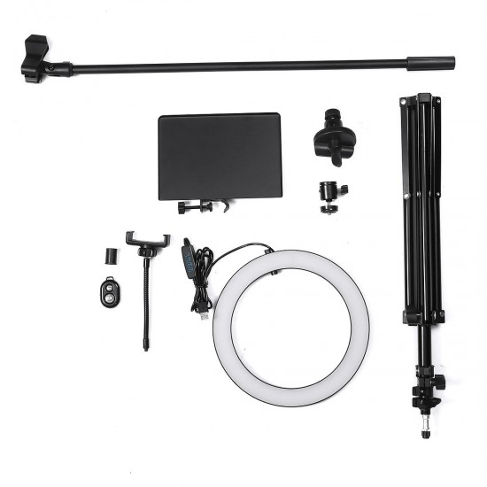 10 Inch LED Dimmable Video Ring Light with Phone Holder bluetooth Selfie Shutter for Youtube Tik Tok Live Streaming 10 Inch LED Dimmable Video Ring Light with Phone Holder bluetooth Selfie Shutter for Youtube Tik Tok Live Streaming