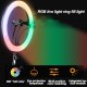 10 Inch RGB Colorful USB LED Ring Light Rainbow Fill light with Phone Clip 160cm Stand for Live Broadcast Photo 10 Inch RGB Colorful USB LED Ring Light Rainbow Fill light with Phone Clip 160cm Stand for Live Broadcast Photo