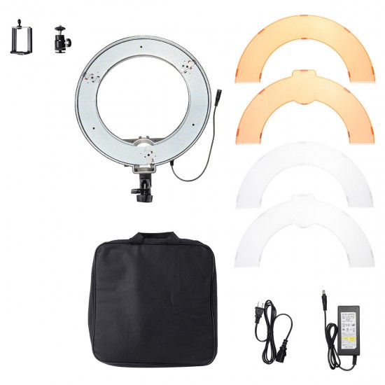 12 Inch Dimmable LED Video Ring Light with Diffuser Tripod Stand Holder for Youtube Tik Tok Live Streaming