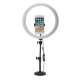 13 Inch RGB Dimmable LED Video Ring Light Selfie Lamp For Camera Makeup Youtube Live 13 Inch RGB Dimmable LED Video Ring Light Selfie Lamp For Camera Makeup Youtube Live
