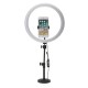 13 Inch RGB Dimmable LED Video Ring Light Selfie Lamp For Camera Makeup Youtube Live